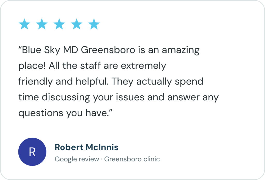 blue-sky-md-5-star-greensboro-google-review-robert-mcinnis