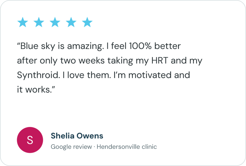 Shiela O review of blue sky md hendersonville